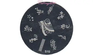 Plaque stamping S10 nail art