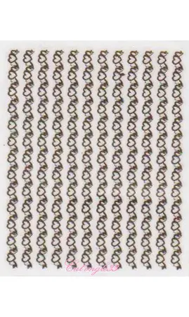 Stickers 18K coeur C04