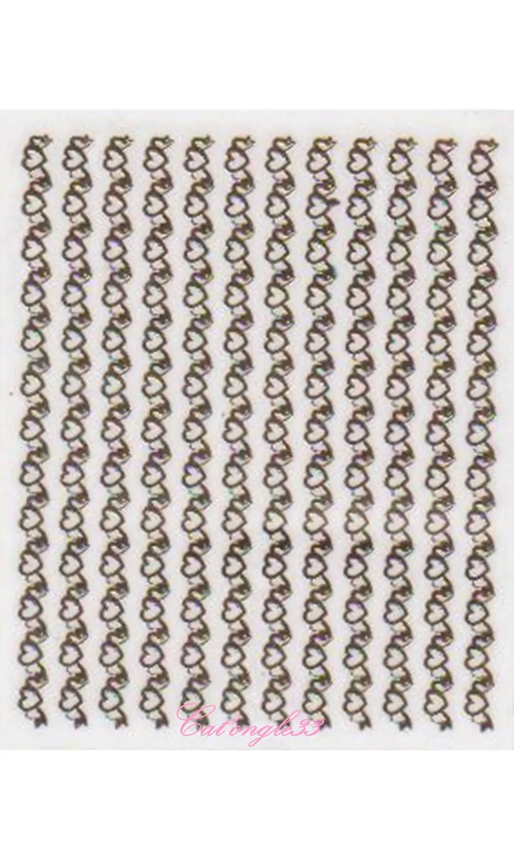 Stickers 18K coeur C04