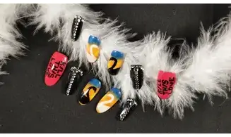Press on nails BlackPink - Taille M