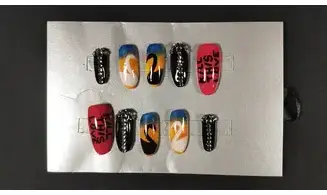 Press on nails BlackPink - Taille M