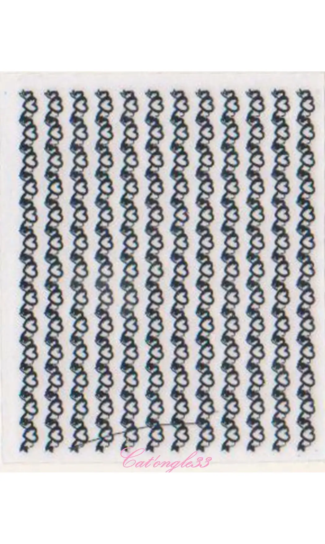 Stickers 18K coeur C04