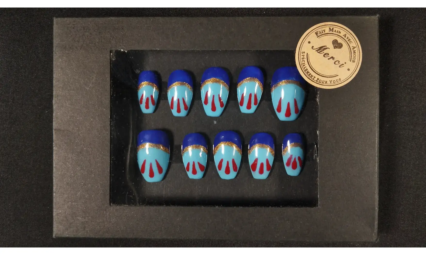 Press on nails Blanche-Neige - Taille L