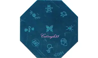 Plaque stamping CG01 nail art