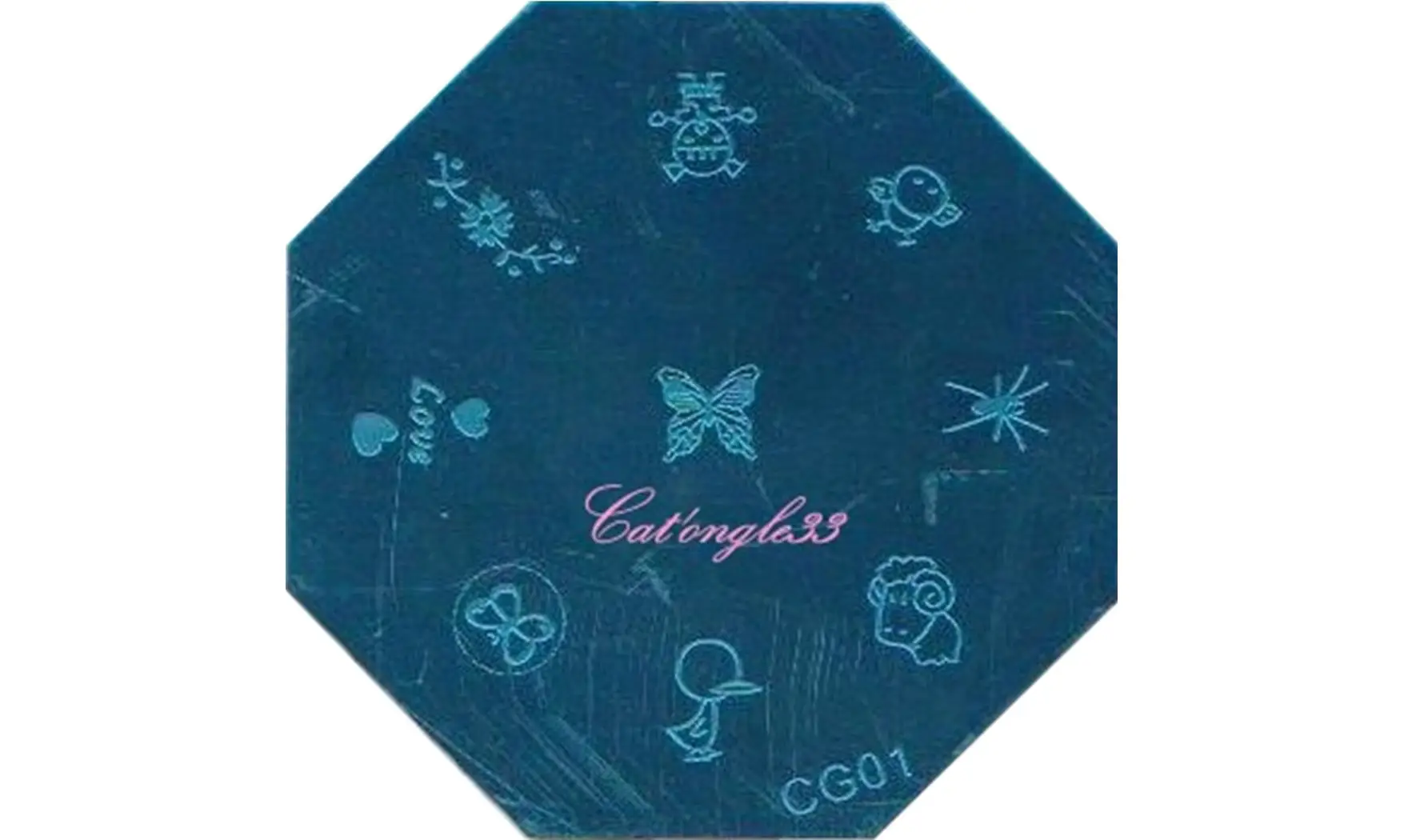 Plaque stamping CG01 nail art