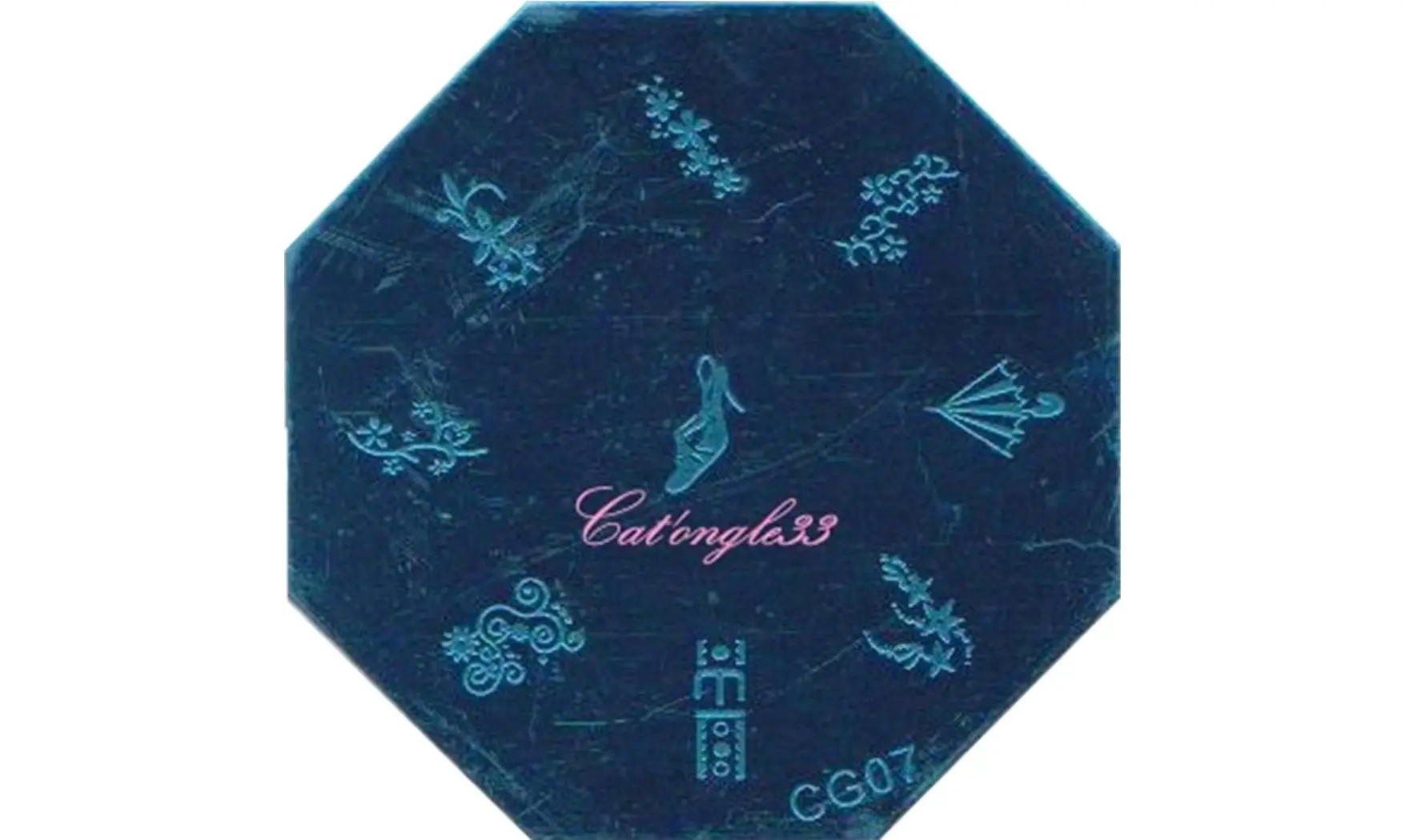 Plaque stamping CG07 nail art