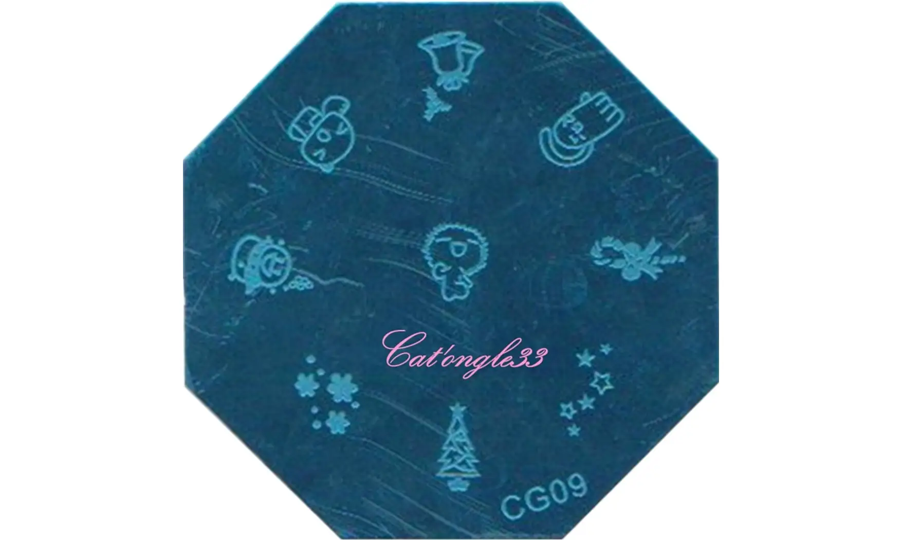 Plaque stamping CG09 nail art