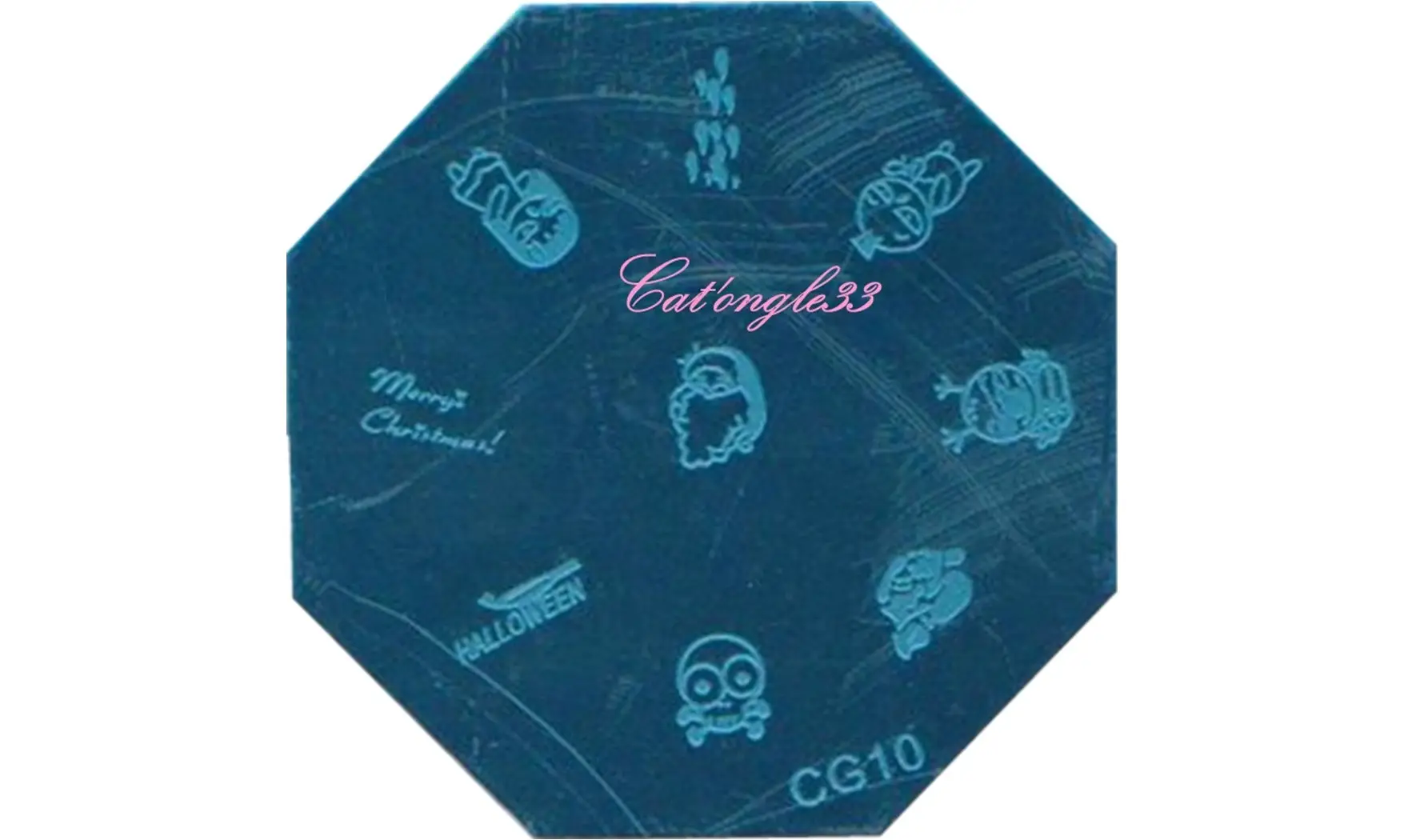 Plaque stamping CG10 nail art