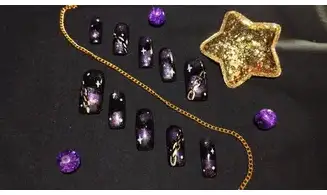 Press on nails Chaine nuit - Taille S