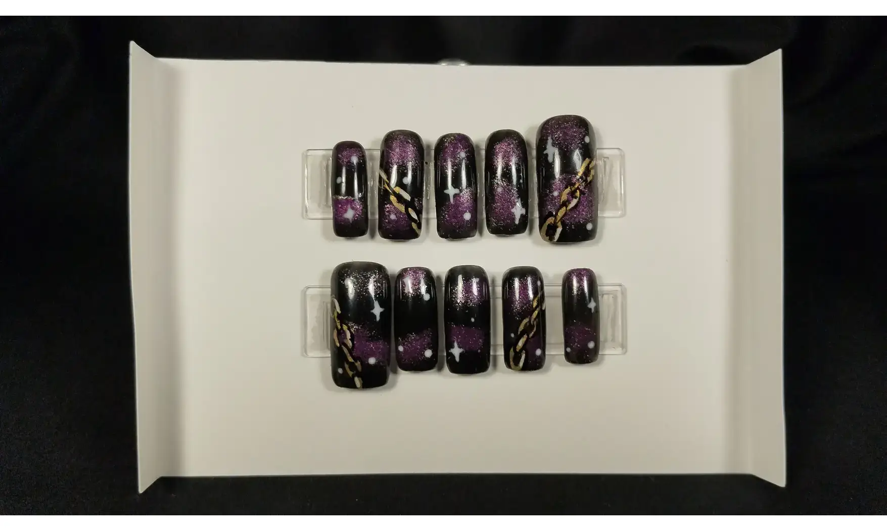 Press on nails Chaine nuit - Taille S
