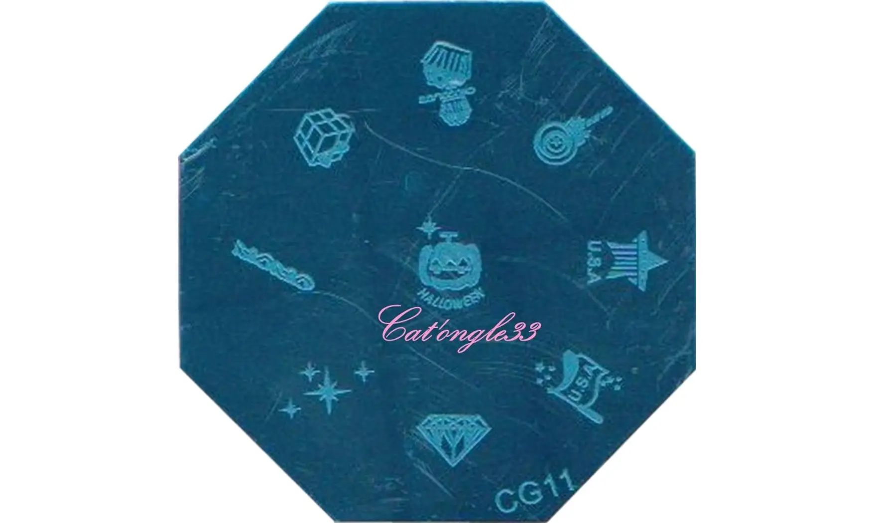 Plaque stamping CG11 nail art