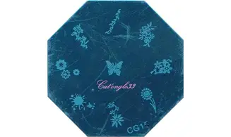 Plaque stamping CG14 nail art