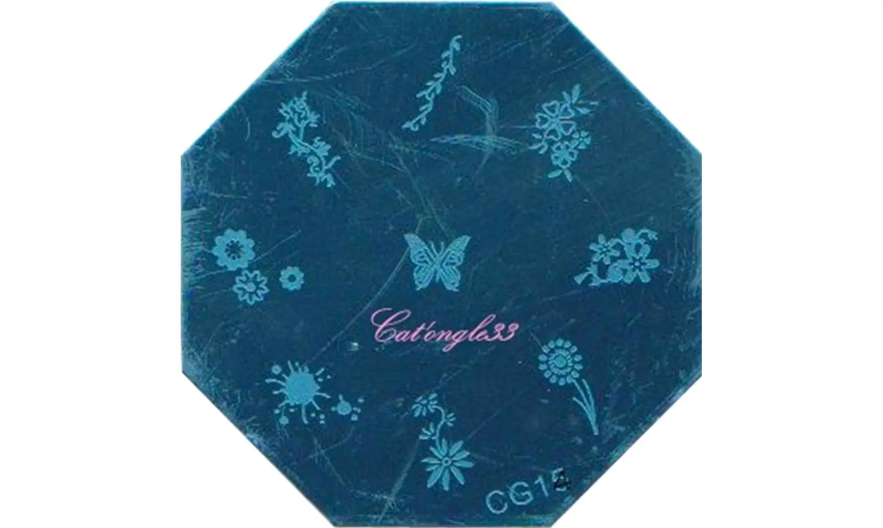 Plaque stamping CG14 nail art