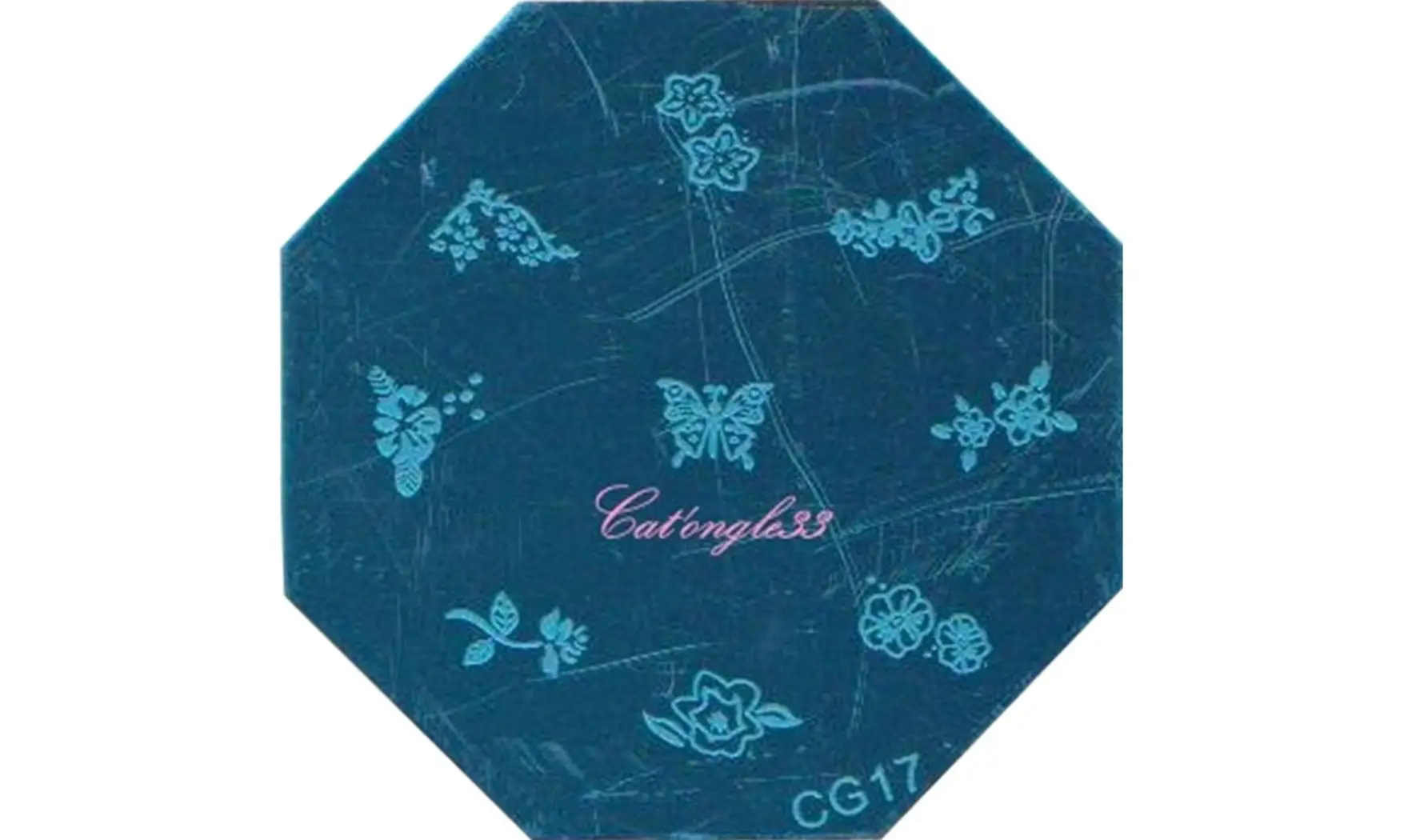 Plaque stamping CG17 nail art