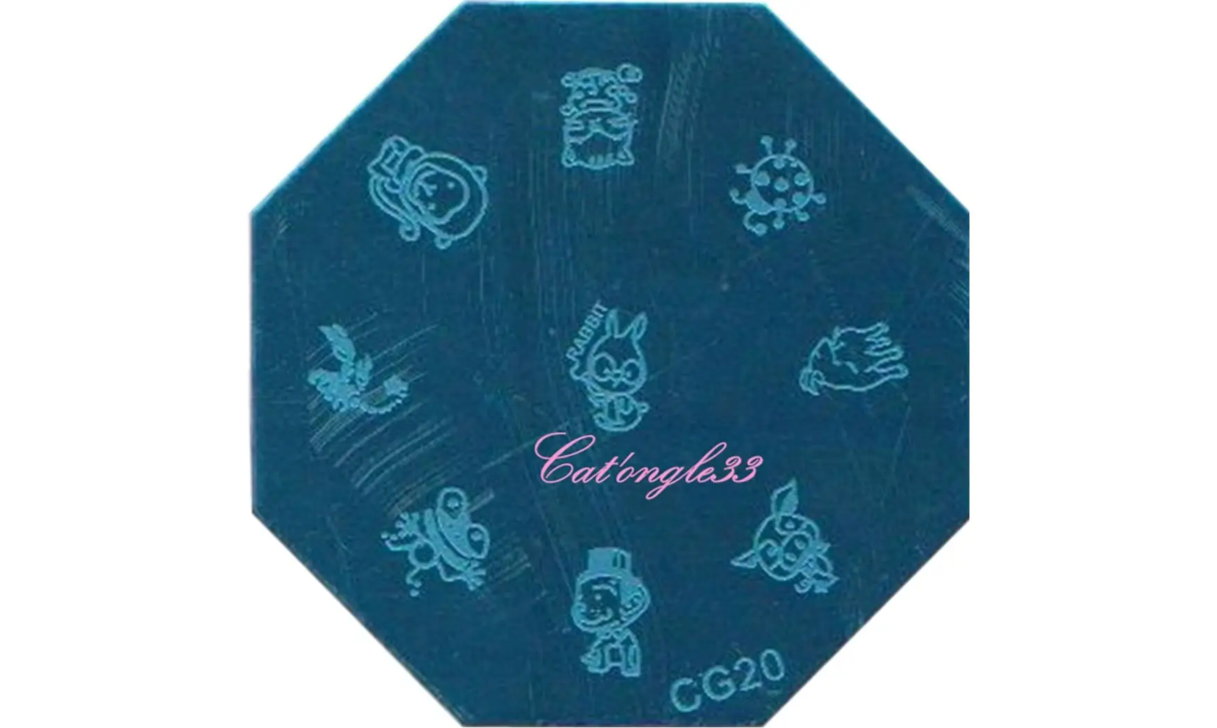 Plaque stamping CG20 nail art
