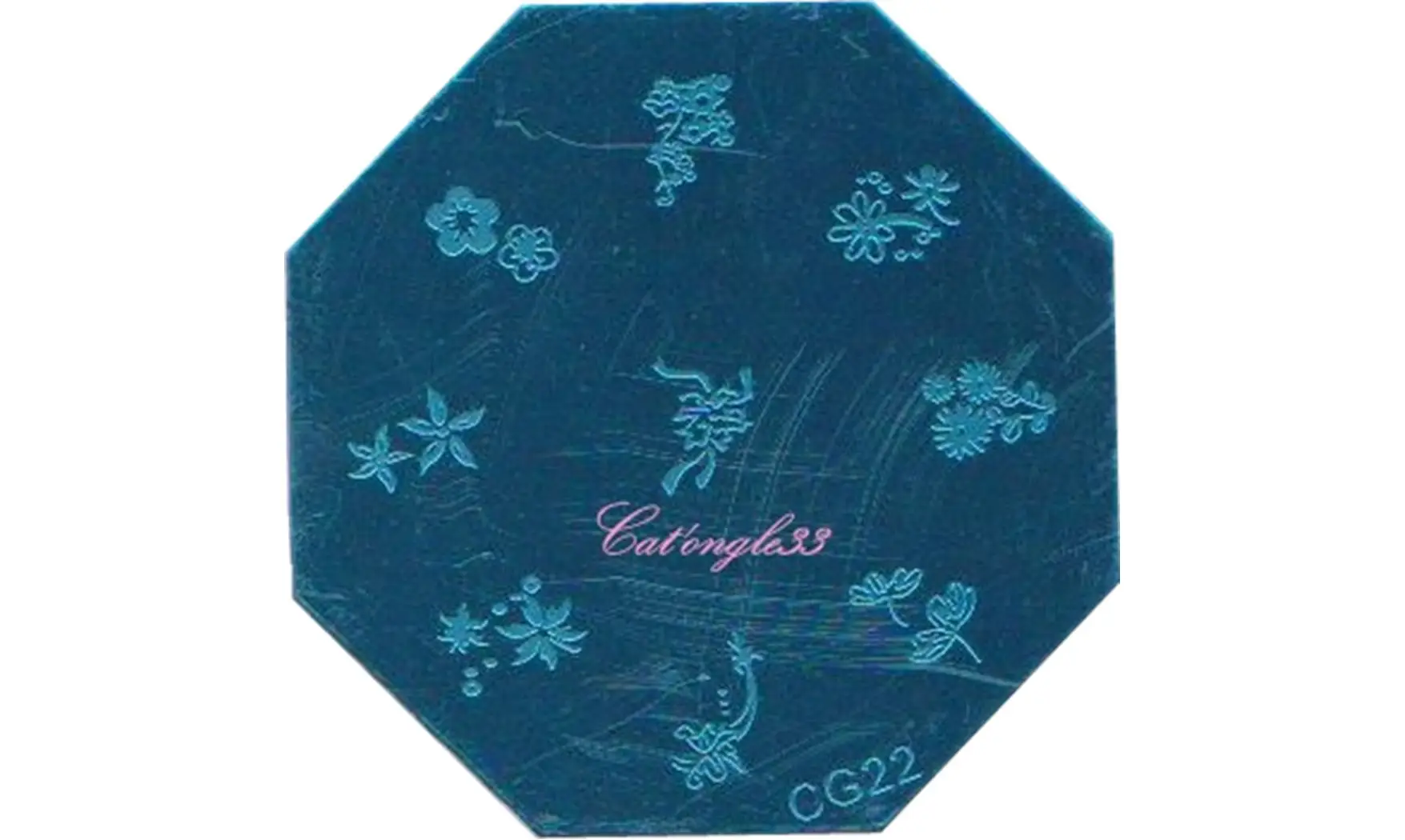 Plaque stamping CG22 nail art