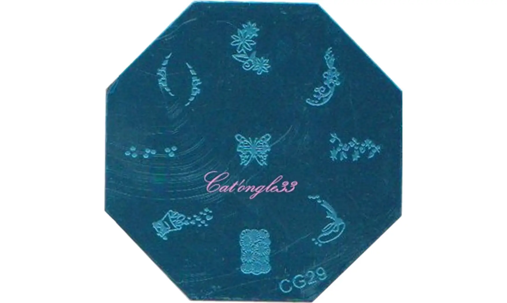 Plaque stamping CG29 nail art