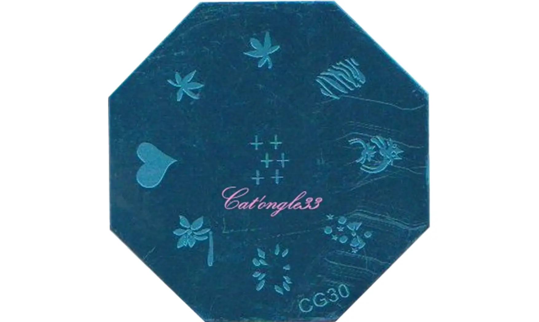 Plaque stamping CG30 nail art