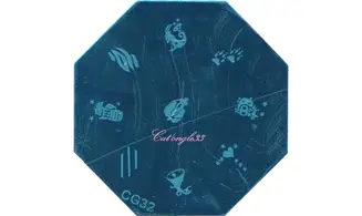 Plaque stamping CG32 nail art