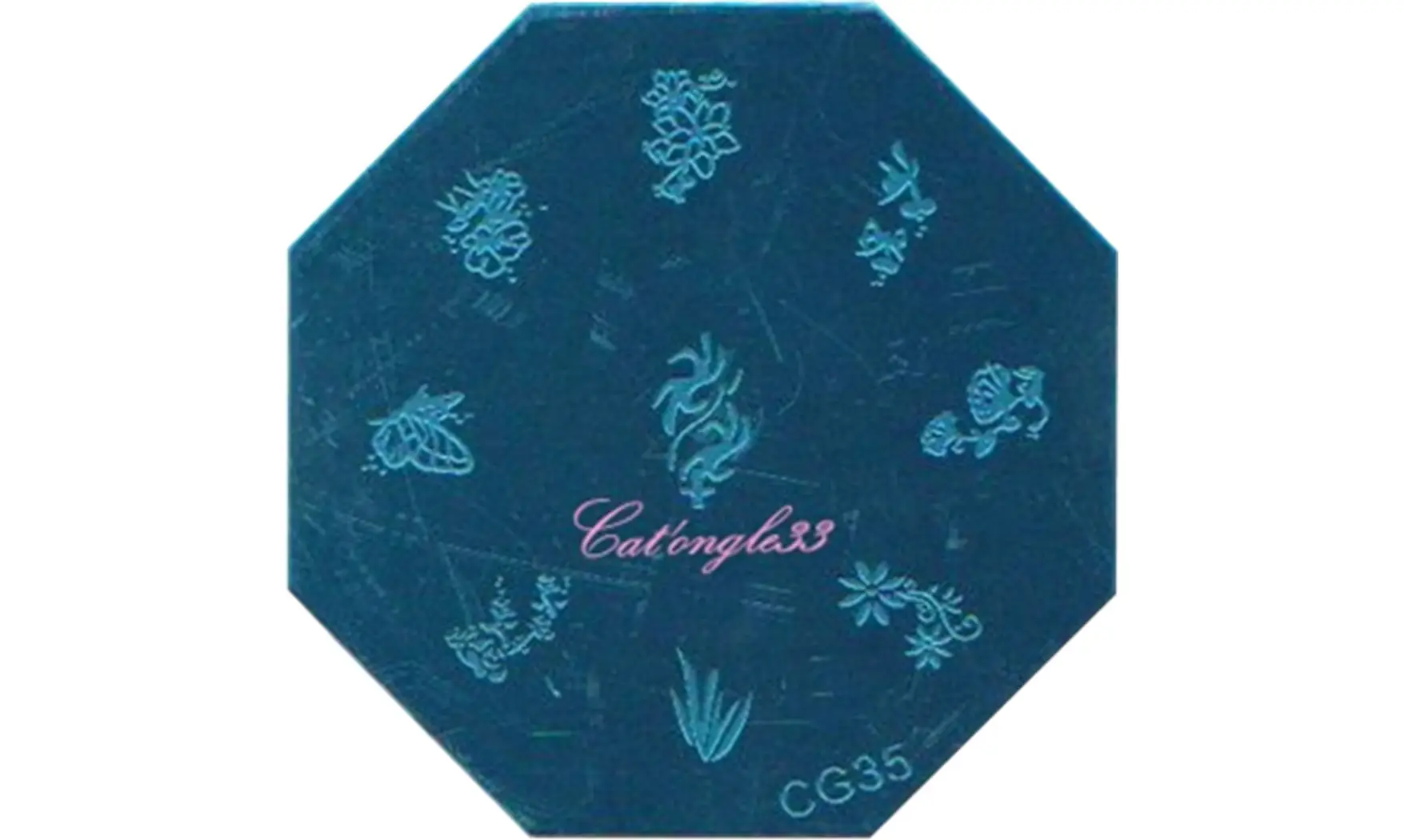 Plaque stamping CG35 nail art