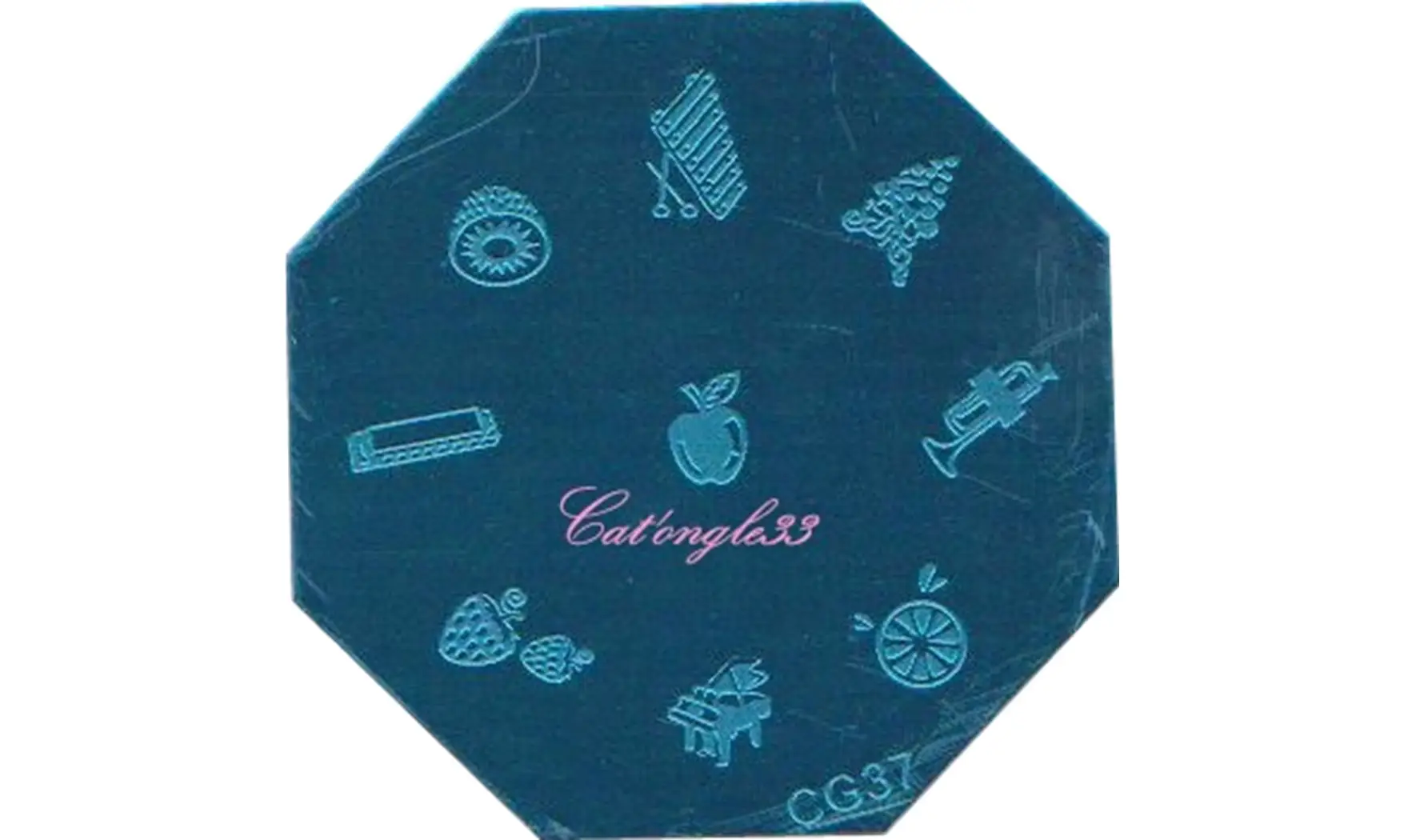 Plaque stamping CG37 nail art