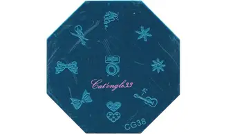 Plaque stamping CG38 nail art