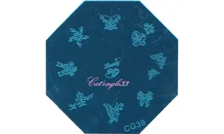 Plaque stamping CG39 nail art