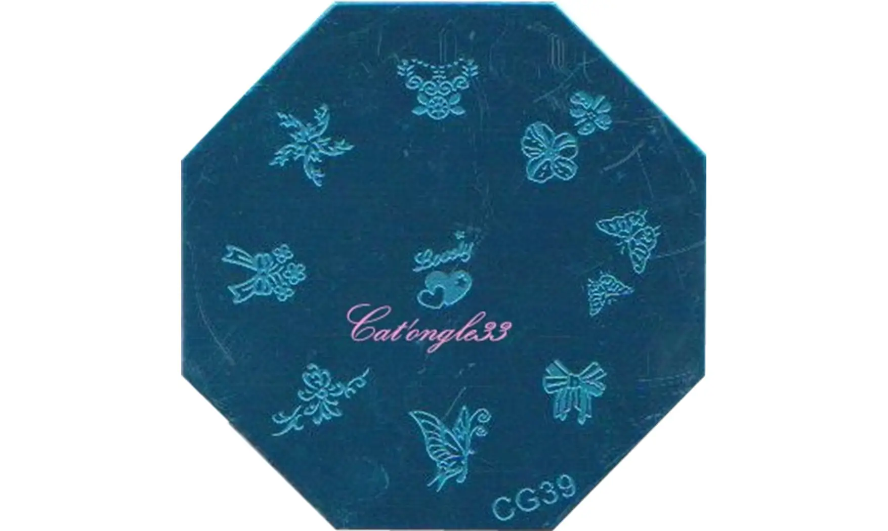 Plaque stamping CG39 nail art