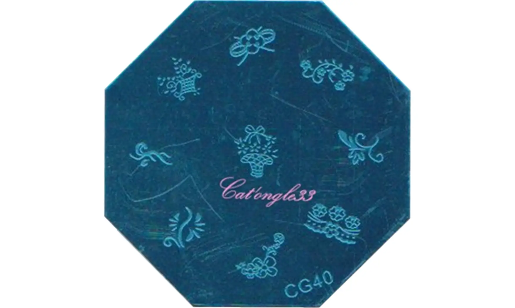Plaque stamping CG40 nail art