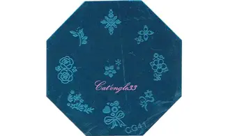 Plaque stamping CG41 nail art
