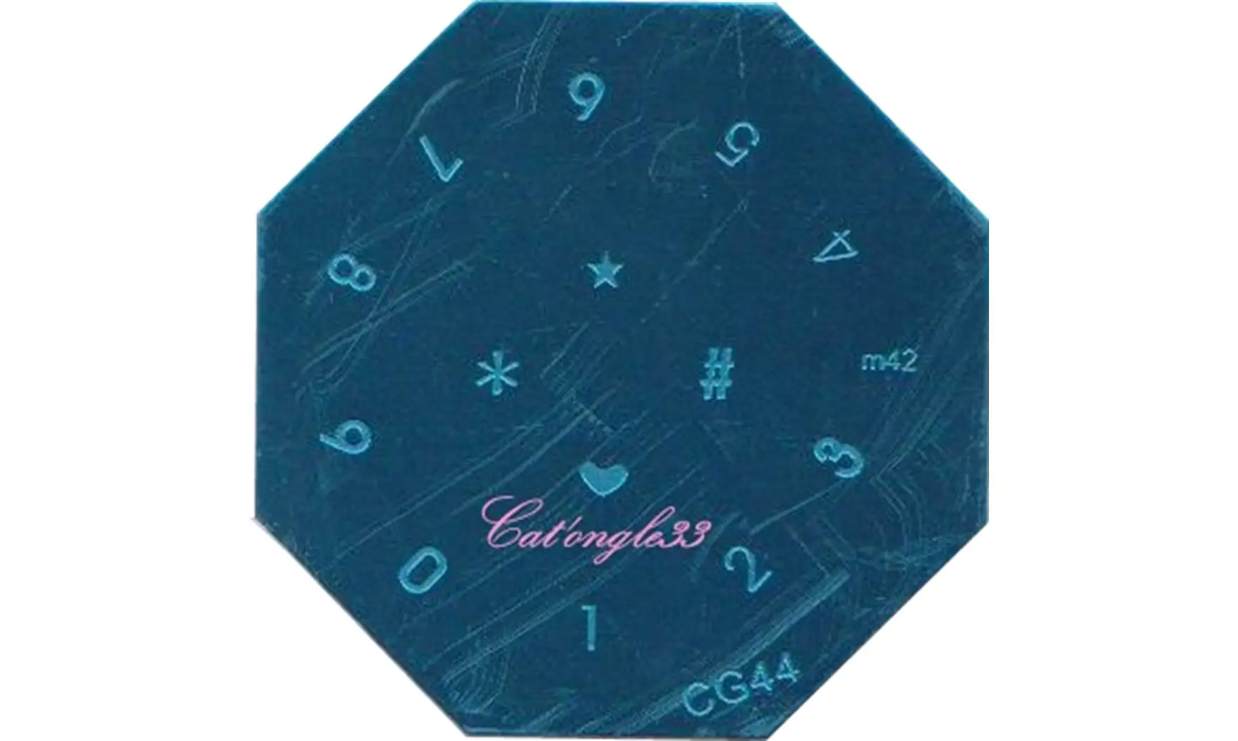 Plaque stamping CG44 nail art