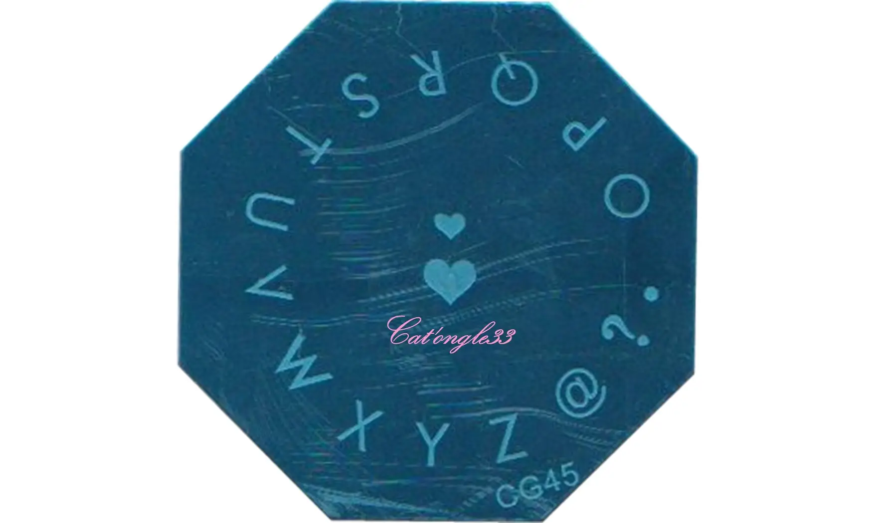 Plaque stamping CG45 nail art