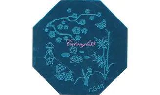 Plaque stamping CG46 nail art