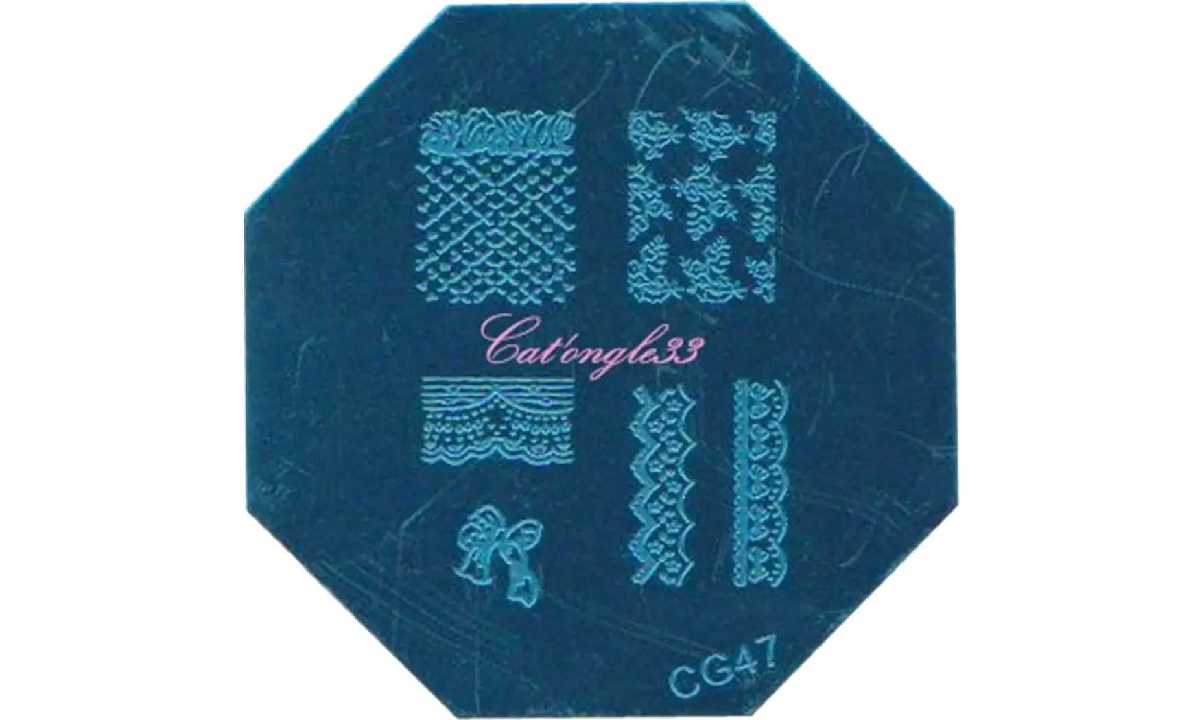 Plaque stamping CG47 nail art
