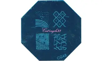 Plaque stamping CG48 nail art