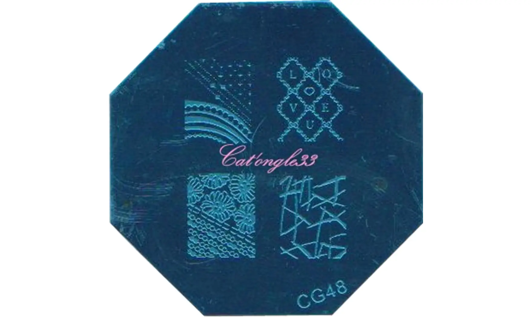 Plaque stamping CG48 nail art