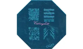 Plaque stamping CG49 nail art