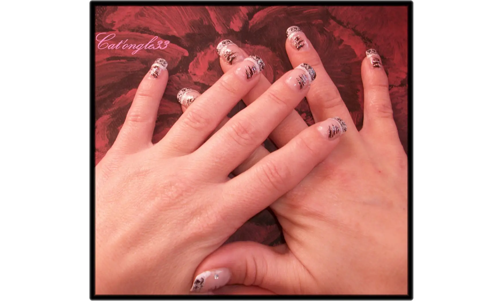 Plaque stamping CG49 nail art