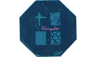 Plaque stamping CG51 nail art