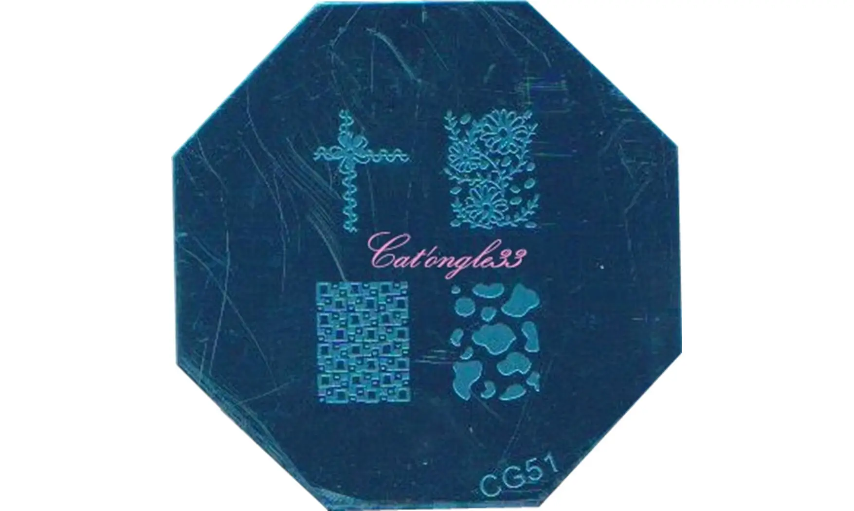 Plaque stamping CG51 nail art