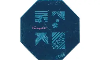 Plaque stamping CG55 nail art