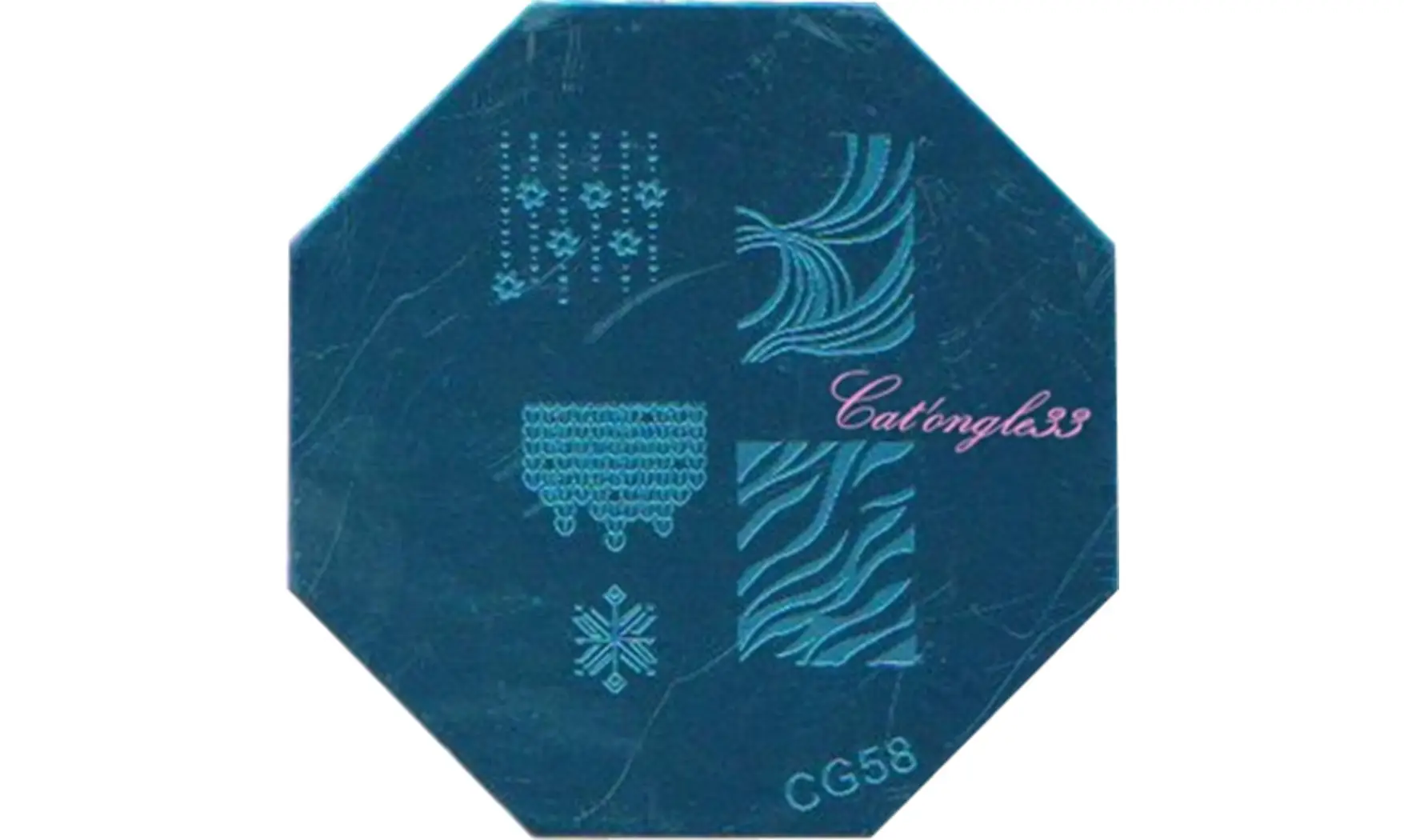 Plaque stamping CG58 nail art
