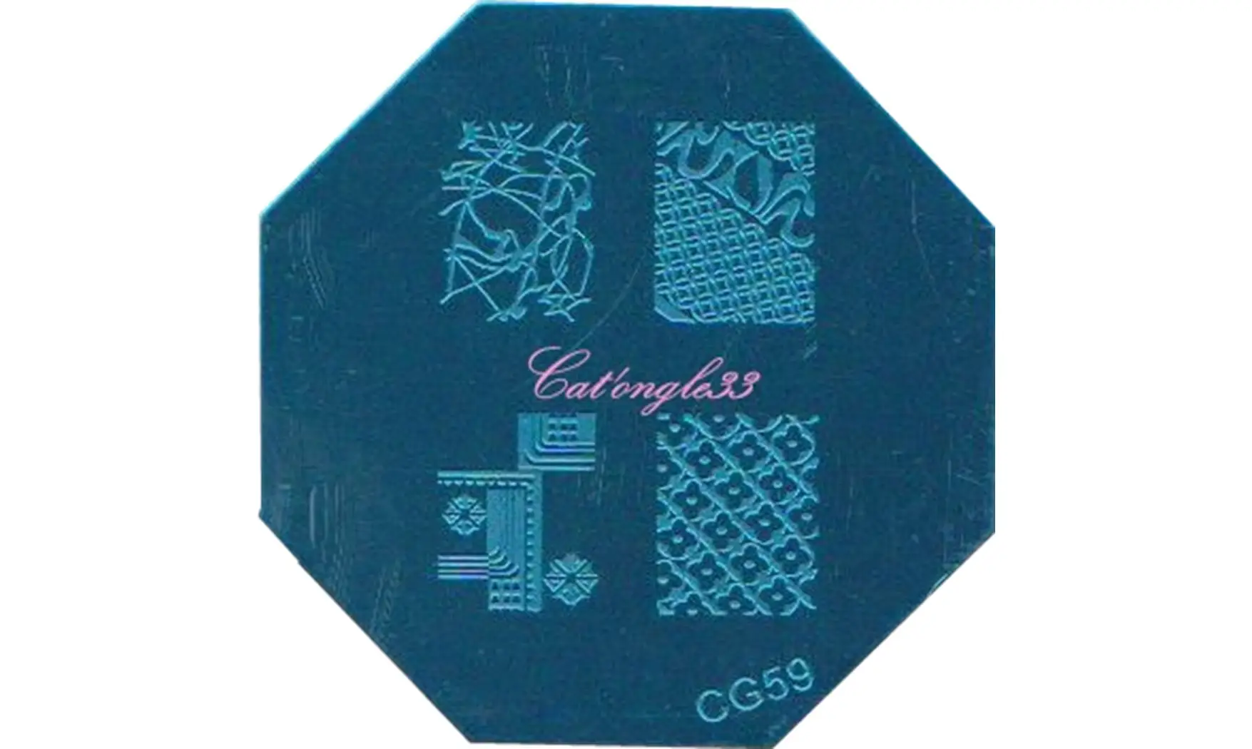 Plaque stamping CG59 nail art