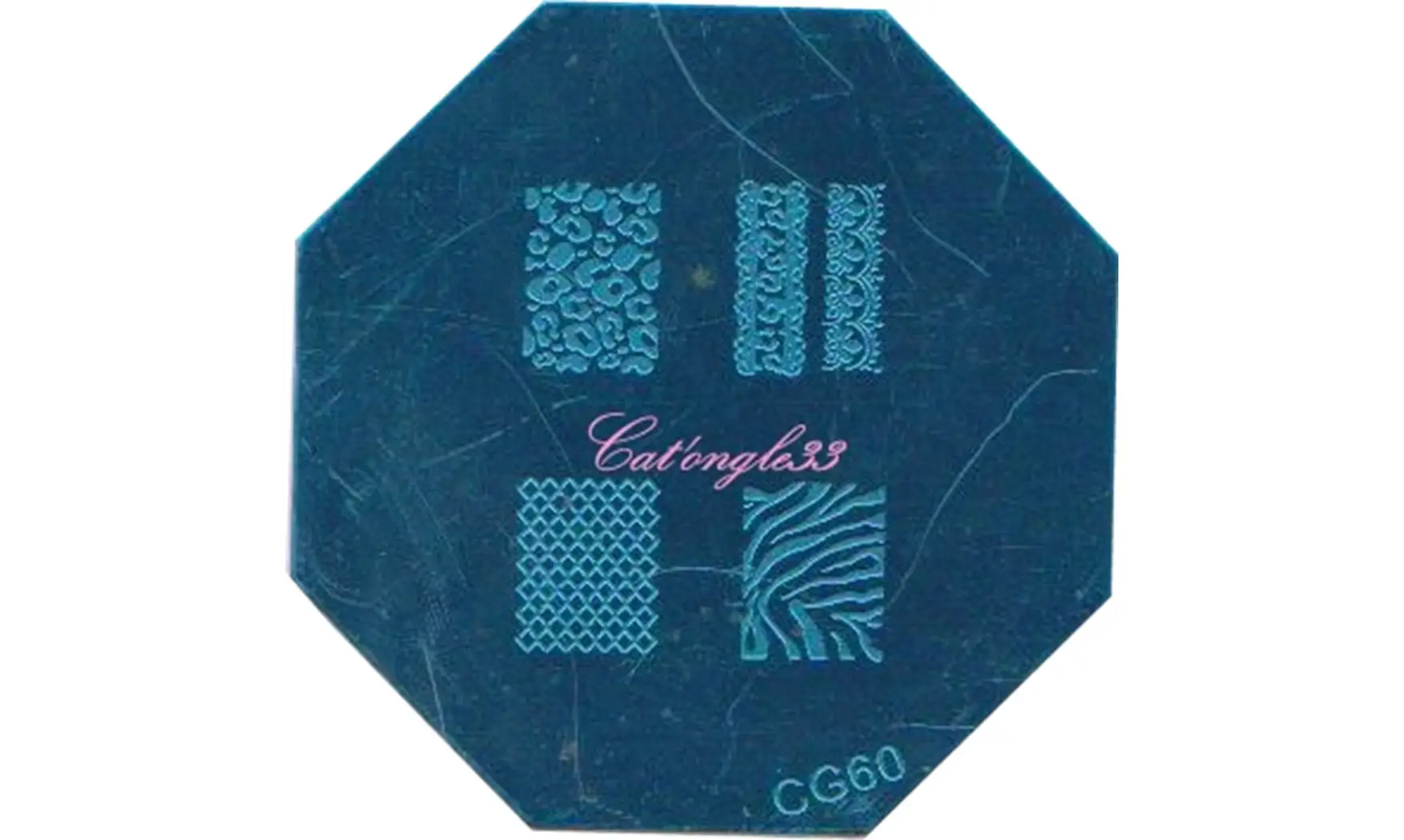 Plaque stamping CG60 nail art