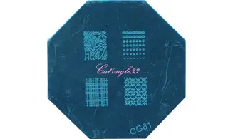 Plaque stamping CG61 nail art
