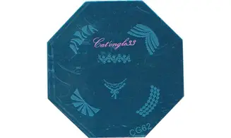 Plaque stamping CG62 nail art