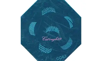 Plaque stamping CG63 nail art