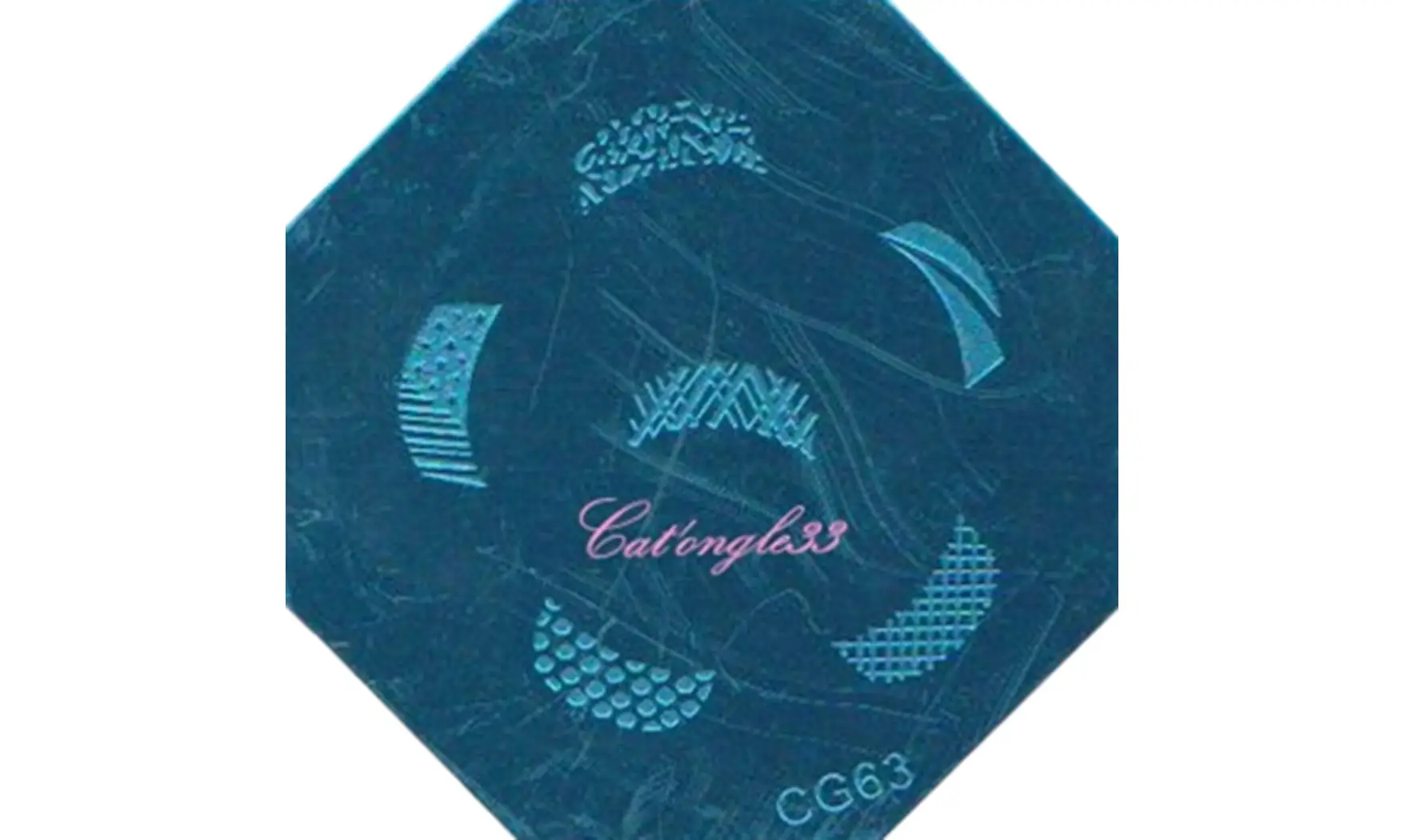 Plaque stamping CG63 nail art