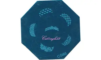 Plaque stamping CG66 nail art