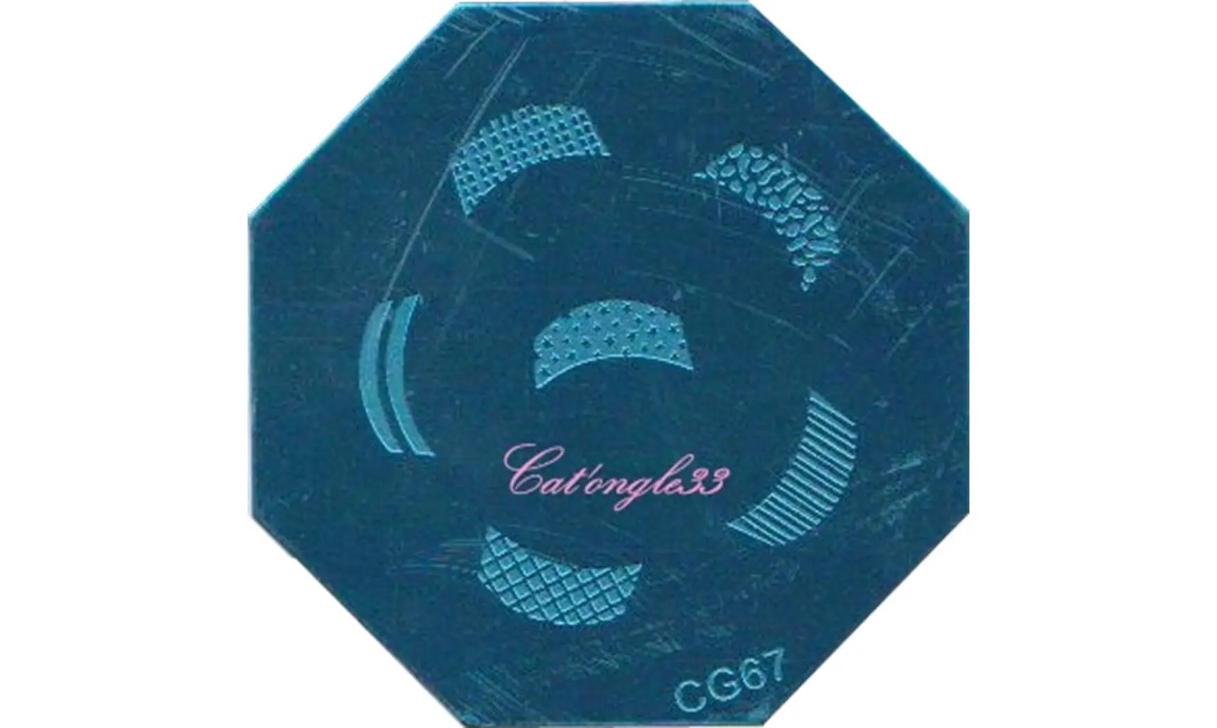 Plaque stamping CG67 nail art